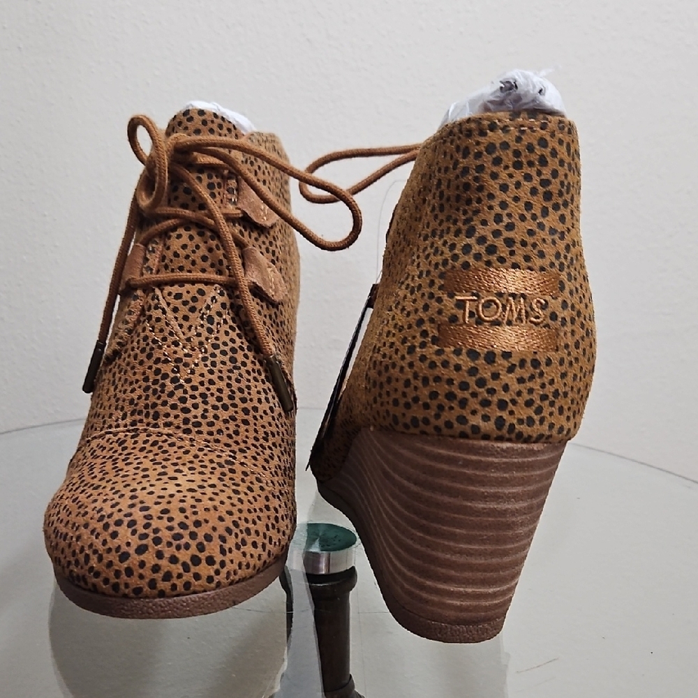 TOMS Kala Cheetah Suede Booties
